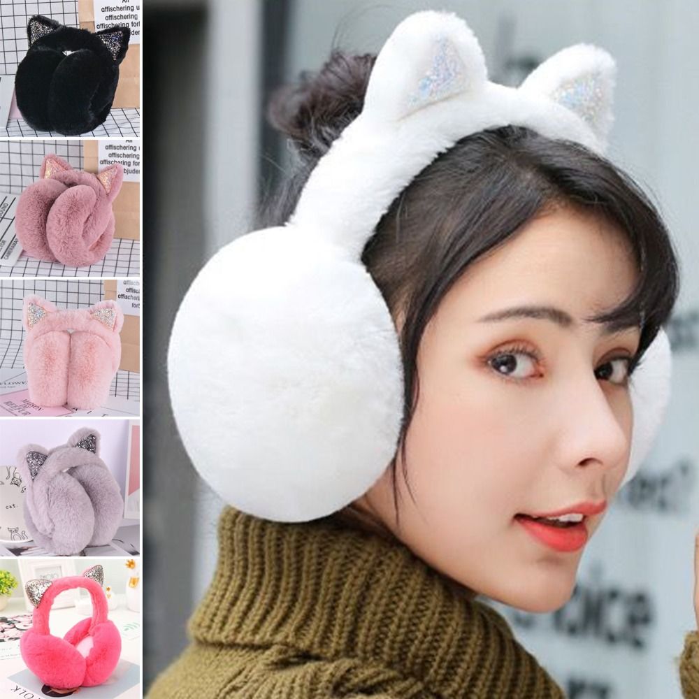 Cute Rabbit Design Animal Ear  - Earmuffs Foldable ulasan dan harga
