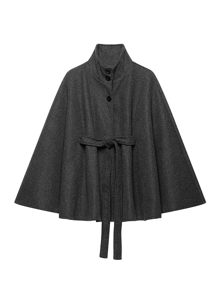 TFMLN Women Woolen Cloak Coats - Wool Coat Peacoat ulasan dan harga
