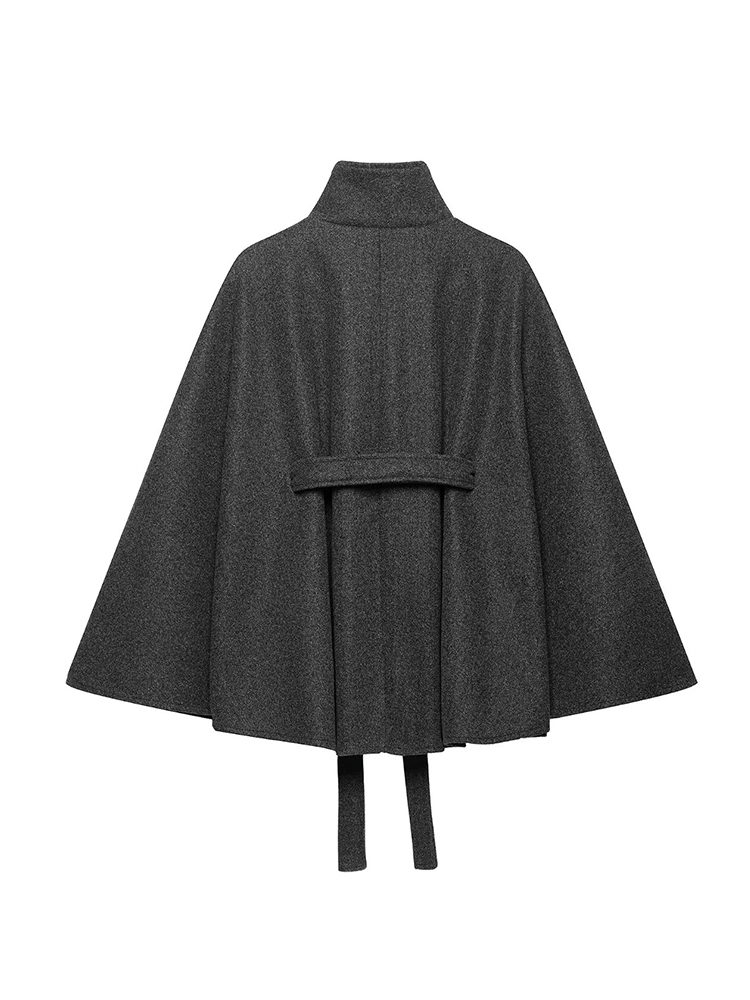 TFMLN Women Woolen Cloak Coats - Wool Coat Peacoat ulasan dan harga