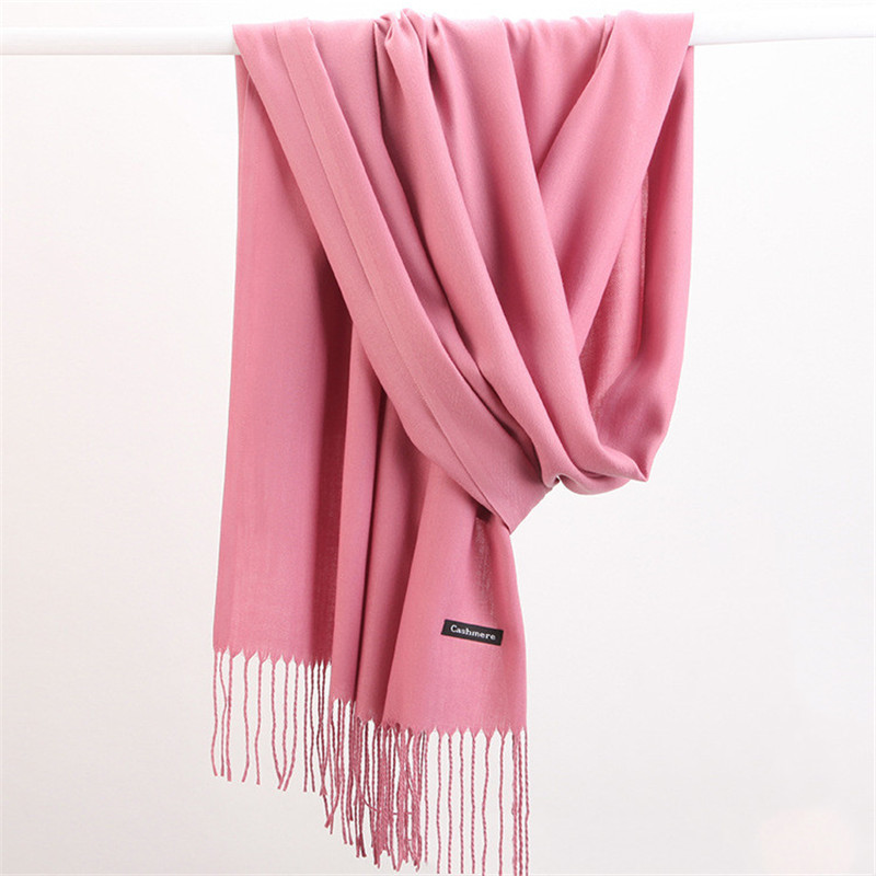 Fashion Solid Color 2023 Women - Shawl Wrap Winter ulasan dan harga