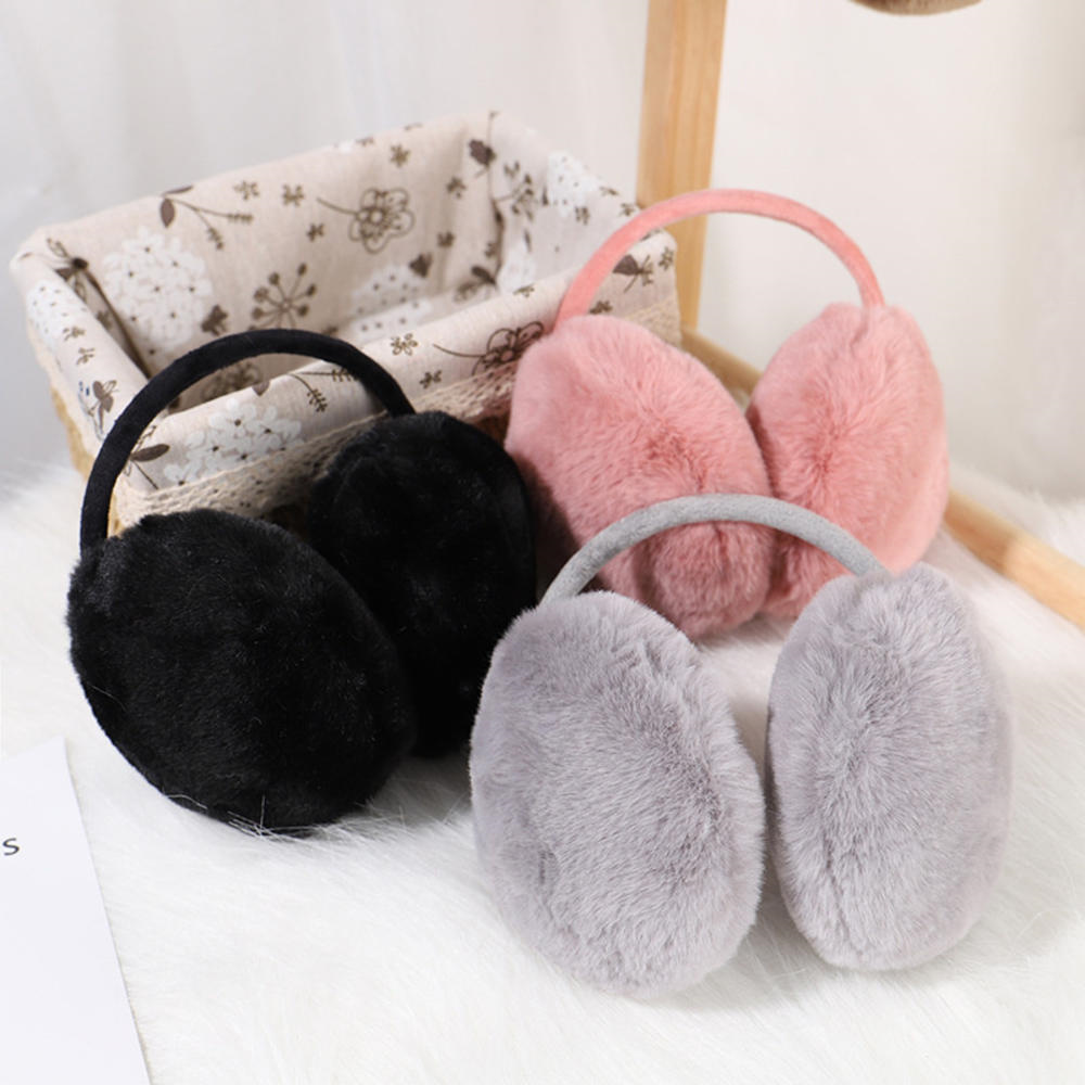 Winter Ear Muffs Fluffy Women  - Earmuffs Foldable ulasan dan harga