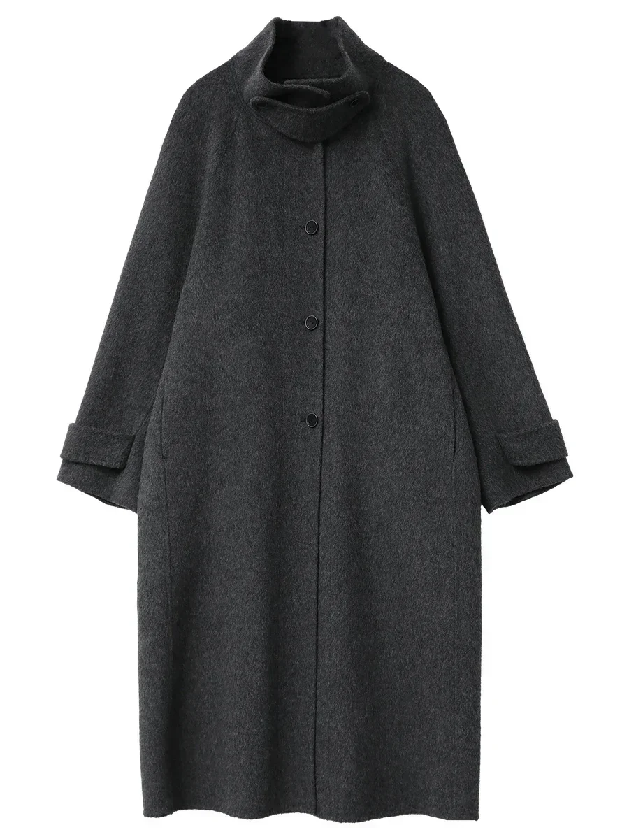 CHIC VEN Korean Women Woolen C - Wool Coat Peacoat ulasan dan harga