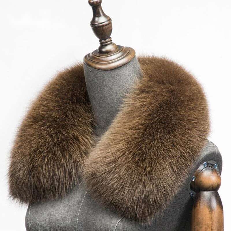 Winter Natural Fox Fur Scarf S - Shawl Wrap Winter ulasan dan harga