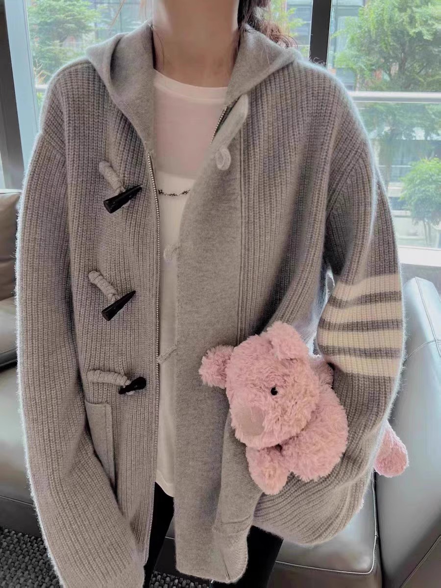 TB knitted cardigan women's ho - Wool Coat Peacoat ulasan dan harga