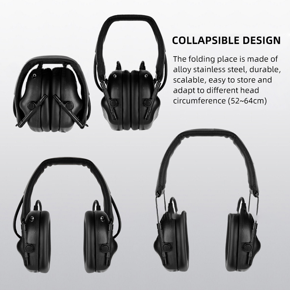 BOOIU Tactical Electronic Shoo - Earmuffs Foldable ulasan dan harga