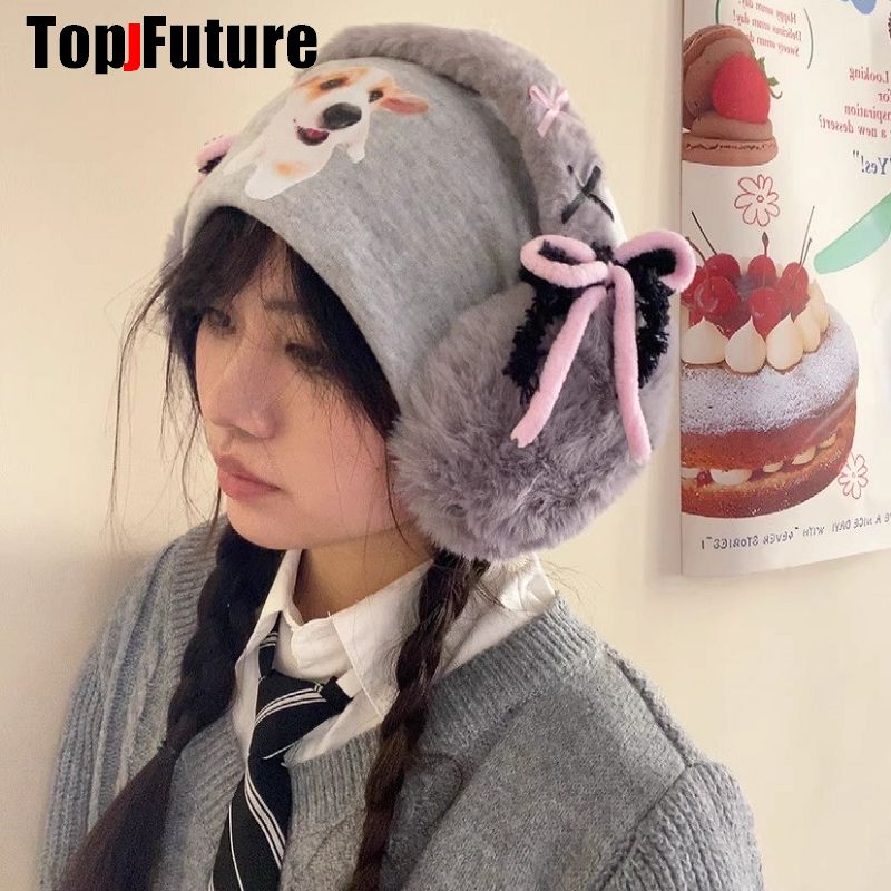 Harajuku Y2k Cute Sweet Lolita - Earmuffs Foldable ulasan dan harga