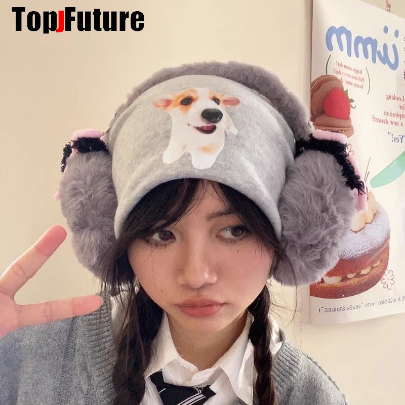 Harajuku Y2k Cute Sweet Lolita - Earmuffs Foldable ulasan dan harga