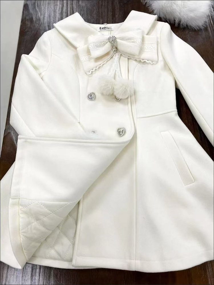 Japanese Autumn Winter Elegant - Wool Coat Peacoat ulasan dan harga