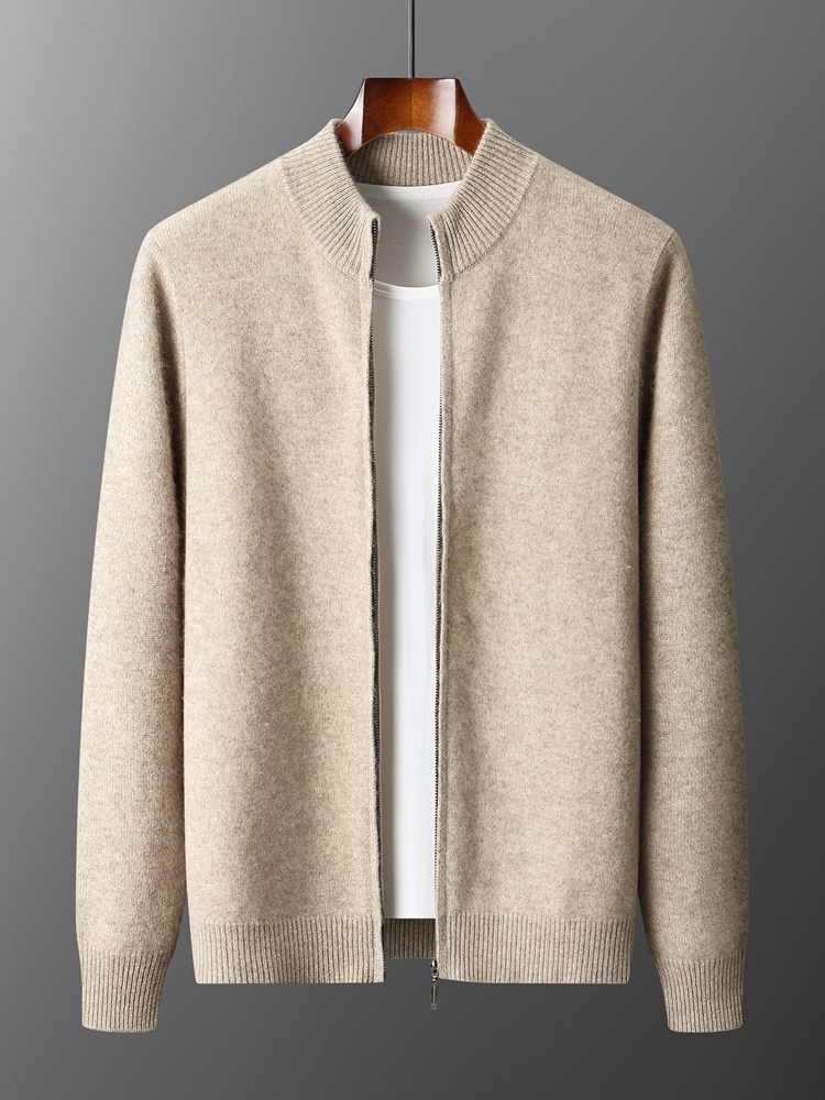 100% Merino Wool Men's Knitwea - Wool Coat Peacoat ulasan dan harga