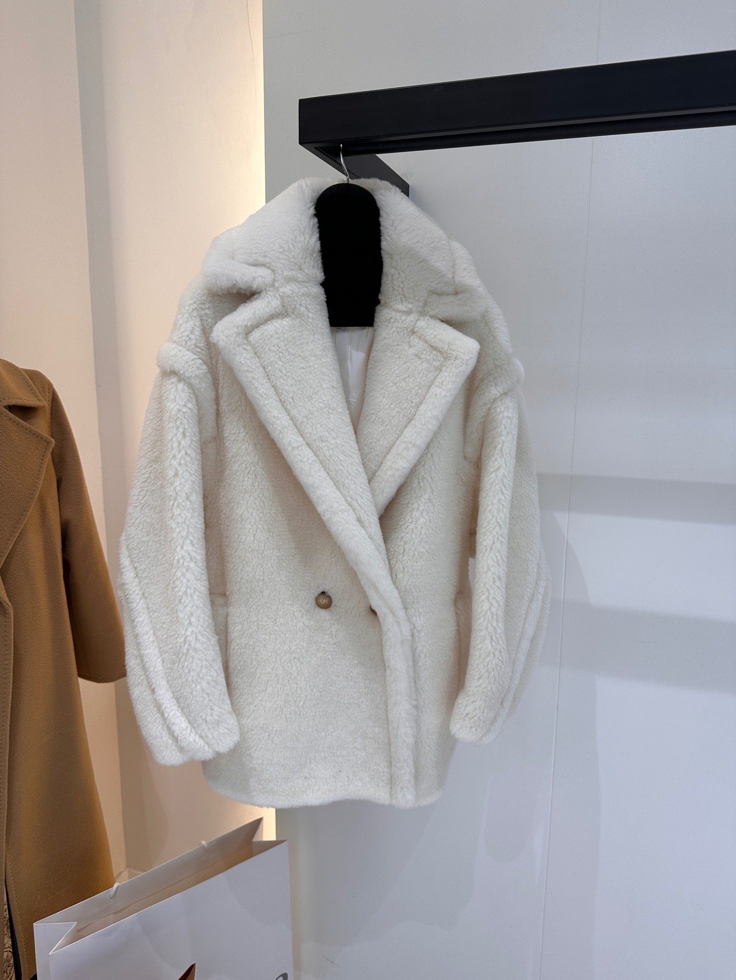 Max Short Teddy Bear Coat 62%  - Wool Coat Peacoat ulasan dan harga