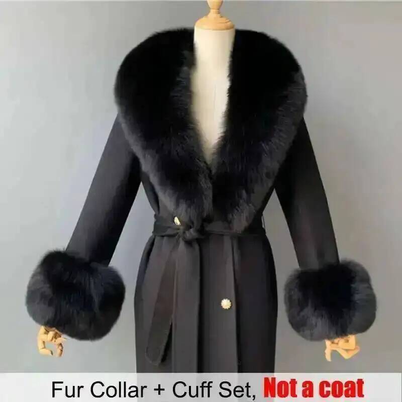 Real Fur Collar And Cuffs Set  - Shawl Wrap Winter ulasan dan harga