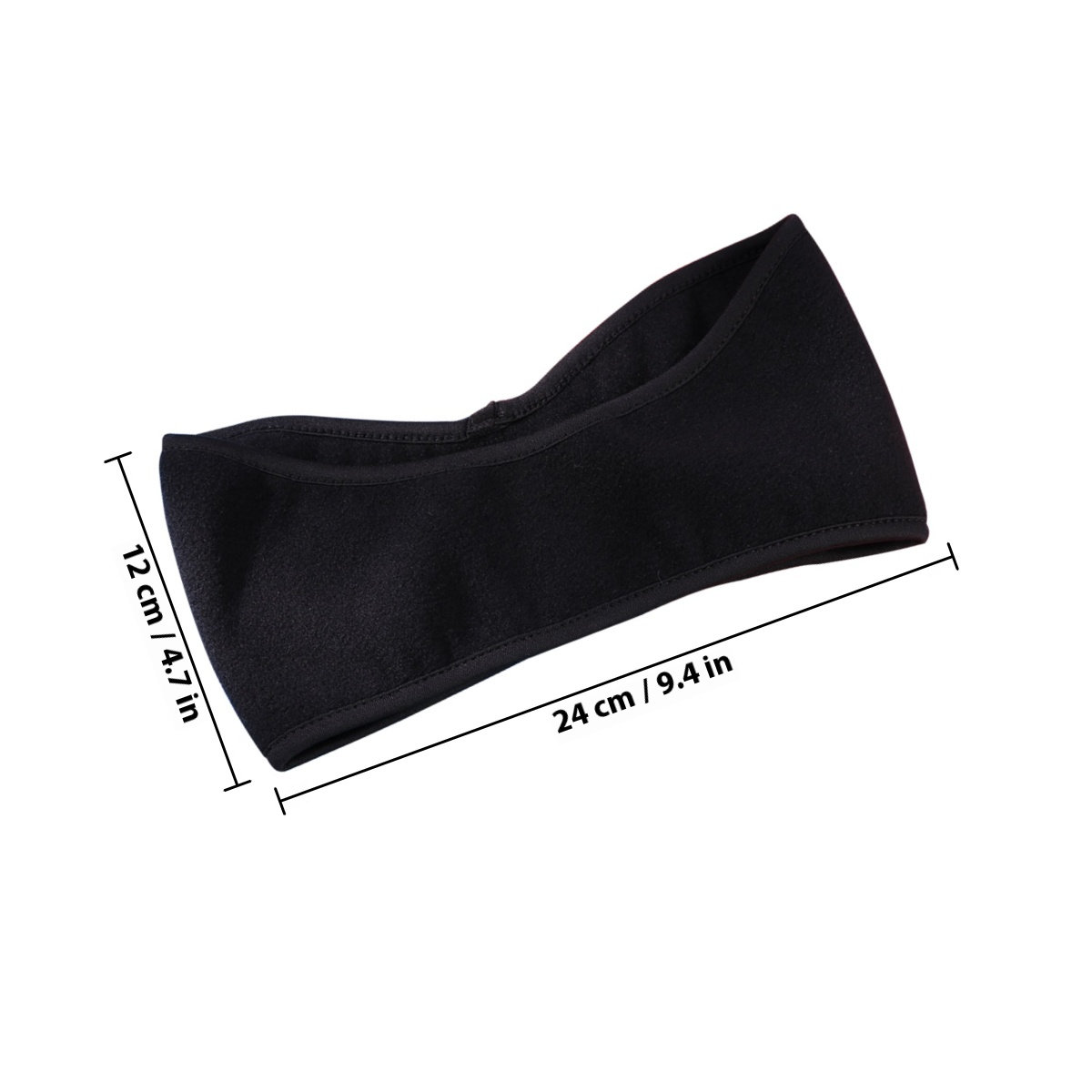 Unisex Black Winter Ear Warmer - Fleece Ear Warmer Band ulasan dan harga