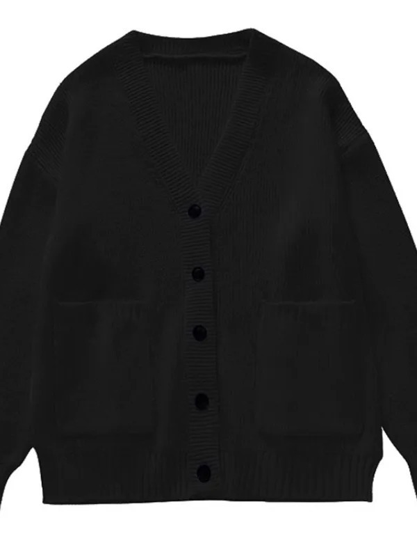 Loose Cardigan Women Long Slee - Wool Coat Peacoat ulasan dan harga