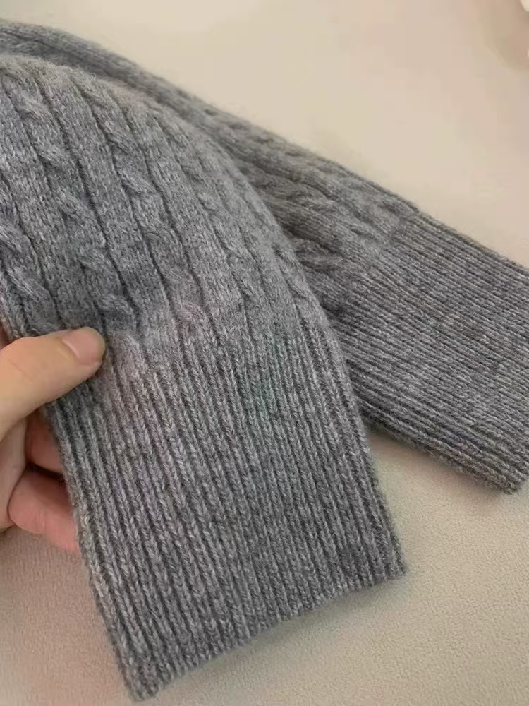 100% Cashmere Cardigan Women's - Wool Coat Peacoat ulasan dan harga